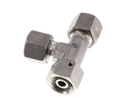 18L Stainless Steel Right Angle Tee Cutting Fitting with Swivel 315 bar FKM Adjustable ISO 8434-1