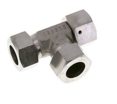 22L Stainless Steel Right Angle Tee Cutting Fitting with Swivel 160 bar FKM Adjustable ISO 8434-1