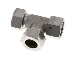 22L Stainless Steel Right Angle Tee Cutting Fitting with Swivel 160 bar FKM Adjustable ISO 8434-1