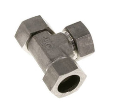 28L Stainless Steel Right Angle Tee Cutting Fitting with Swivel 160 bar FKM Adjustable ISO 8434-1