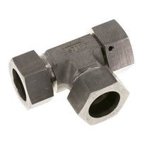 28L Stainless Steel Right Angle Tee Cutting Fitting with Swivel 160 bar FKM Adjustable ISO 8434-1