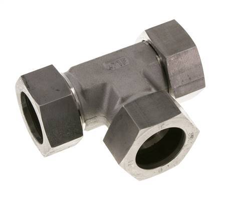 35L Stainless Steel Right Angle Tee Cutting Fitting with Swivel 160 bar FKM Adjustable ISO 8434-1