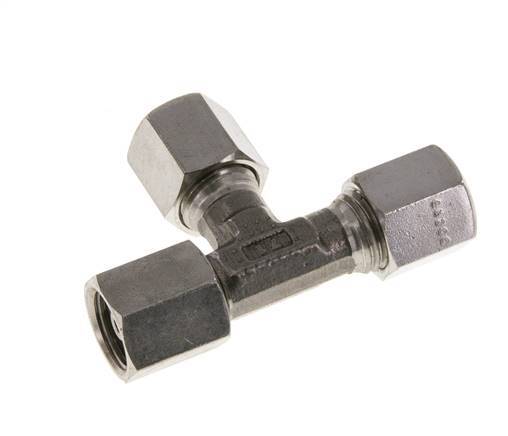 6S Stainless Steel Right Angle Tee Cutting Fitting with Swivel 630 bar FKM Adjustable ISO 8434-1