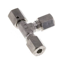 6L Stainless Steel Right Angle Tee Compression Fitting with Swivel 315 bar FKM Adjustable ISO 8434-1