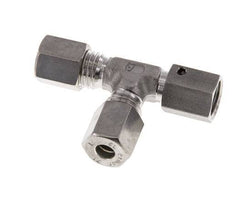 6L Stainless Steel Right Angle Tee Compression Fitting with Swivel 315 bar FKM Adjustable ISO 8434-1