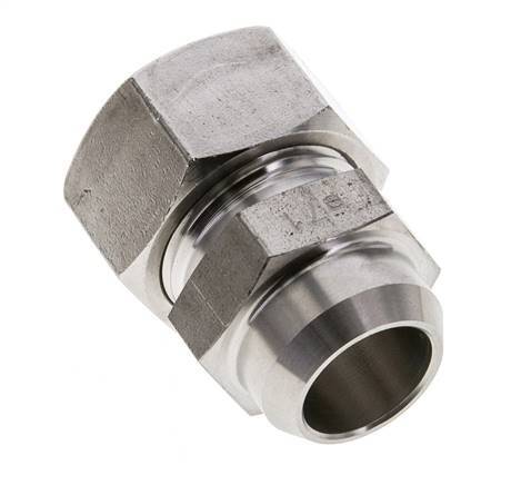 22L & 27mm Stainless Steel Straight Cutting Fitting with Welding End 160 bar ISO 8434-1