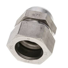 35L & 40mm Stainless Steel Straight Cutting Fitting with Welding End 160 bar ISO 8434-1