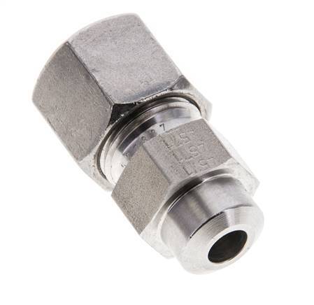 10S & 15mm Stainless Steel Straight Cutting Fitting with Welding End 600 bar ISO 8434-1