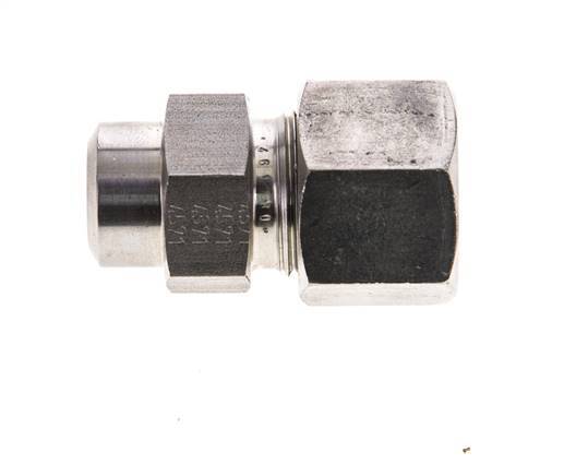 14S & 19mm Stainless Steel Straight Cutting Fitting with Welding End 600 bar ISO 8434-1