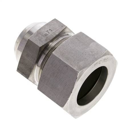 38S & 44mm Stainless Steel Straight Cutting Fitting with Welding End 315 bar ISO 8434-1