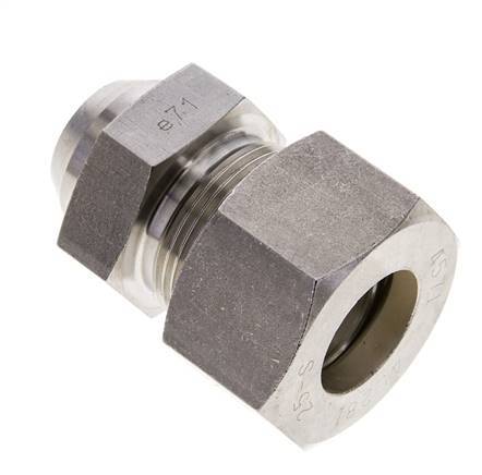 25S & 31mm Stainless Steel Straight Compression Fitting with Welding End 250 bar ISO 8434-1