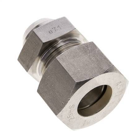 25S & 31mm Stainless Steel Straight Compression Fitting with Welding End 250 bar ISO 8434-1