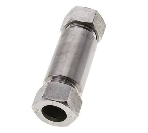 22L Stainless Steel Straight Welding Cutting Fitting Bulkhead 160 bar ISO 8434-1