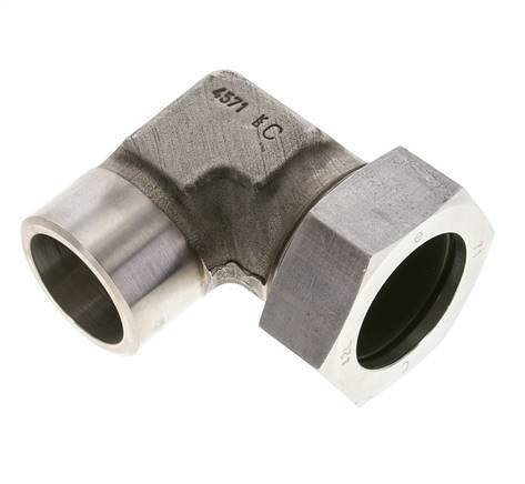 42L & 46mm Stainless Steel Elbow Cutting Fitting with Welding End 160 bar ISO 8434-1