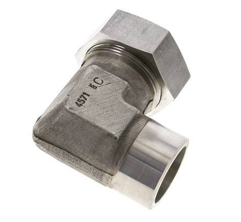 42L & 46mm Stainless Steel Elbow Cutting Fitting with Welding End 160 bar ISO 8434-1