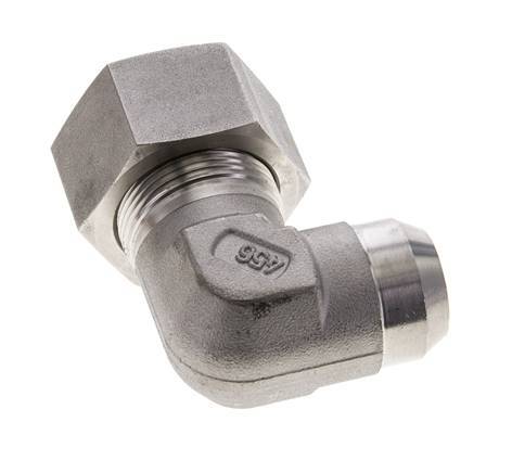 25S & 31mm Stainless Steel Elbow Cutting Fitting with Welding End 400 bar ISO 8434-1