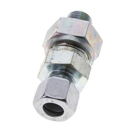 Hydraulic Check Valve Cutting Ring 12L (M18x1.5) & M16x1.5 Male Steel 1-250bar (15-3625)psi Tube-Thread ISO 8434-1
