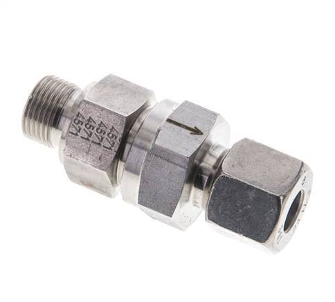 Hydraulic Check Valve Cutting Ring 10S (M18x1.5) & G3/8'' Male Stainless Steel 1-400bar (15-5800)psi Thread-Tube ISO 8434-1