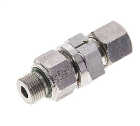 Hydraulic Check Valve Cutting Ring 10S (M18x1.5) & G3/8'' Male Stainless Steel 1-400bar (15-5800)psi Thread-Tube ISO 8434-1