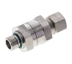 Hydraulic Check Valve Compression Ring 12L (M18x1.5) & G3/8'' Male Stainless Steel 1-250bar (15-3625)psi Thread-Tube ISO 8434-1