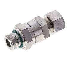 Hydraulic Check Valve Compression Ring 15L (M22x1.5) & G1/2'' Male Stainless Steel 1-250bar (15-3625)psi Thread-Tube ISO 8434-1