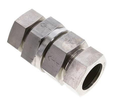 Hydraulic Check Valve Cutting Ring 42L (M52x2) Stainless Steel 1-100bar (15-1450)psi ISO 8434-1
