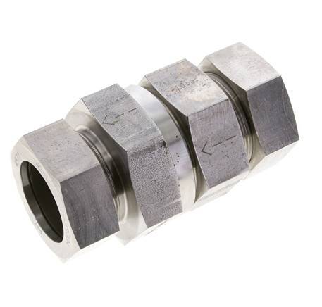Hydraulic Check Valve Cutting Ring 42L (M52x2) Stainless Steel 1-100bar (15-1450)psi ISO 8434-1