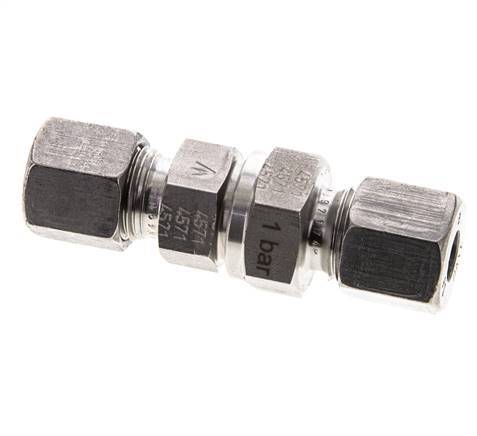 Hydraulic Check Valve Cutting Ring 8S (M16x1.5) Stainless Steel 1-400bar (15-5800)psi ISO 8434-1