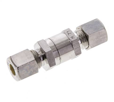 Hydraulic Check Valve Compression Ring 8L (M14x1.5) Stainless Steel 1-250bar (15-3625)psi ISO 8434-1