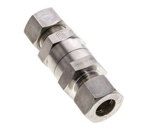 Hydraulic Check Valve Compression Ring 15L (M22x1.5) Stainless Steel 1-250bar (15-3625)psi ISO 8434-1