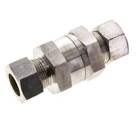 Hydraulic Check Valve Compression Ring 22L (M30x2) Stainless Steel 1-160bar (15-2320)psi ISO 8434-1