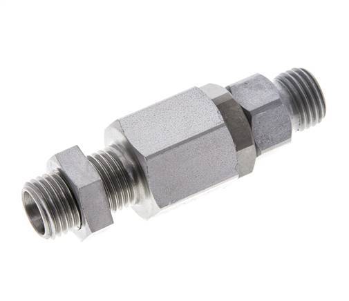 8L Zink plated Steel Ball-Guided Swivel Joint Cutting Fitting Bulkhead 315 bar NBR ISO 8434-1