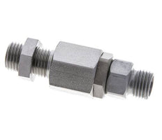 8L Zink plated Steel Ball-Guided Swivel Joint Cutting Fitting Bulkhead 315 bar NBR ISO 8434-1