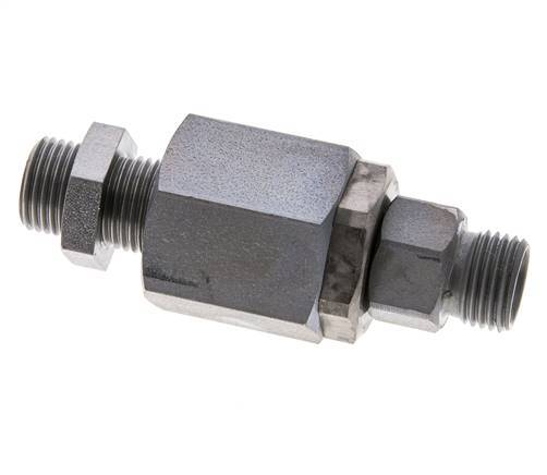 10L Zink plated Steel Ball-Guided Swivel Joint Cutting Fitting Bulkhead 315 bar NBR ISO 8434-1