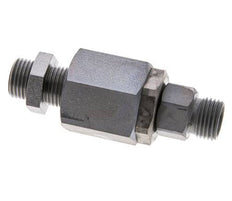 10L Zink plated Steel Ball-Guided Swivel Joint Cutting Fitting Bulkhead 315 bar NBR ISO 8434-1