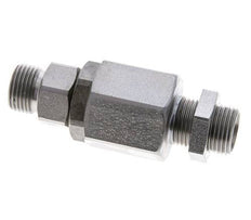 12L Zink plated Steel Ball-Guided Swivel Joint Cutting Fitting Bulkhead 315 bar NBR ISO 8434-1