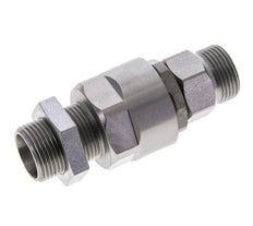 15L Zink plated Steel Ball-Guided Swivel Joint Cutting Fitting Bulkhead 315 bar NBR ISO 8434-1
