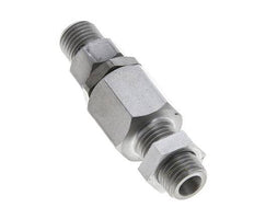 6S Zink plated Steel Ball-Guided Swivel Joint Cutting Fitting Bulkhead 350 bar NBR ISO 8434-1