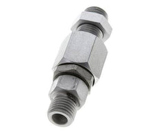 6S Zink plated Steel Ball-Guided Swivel Joint Cutting Fitting Bulkhead 350 bar NBR ISO 8434-1