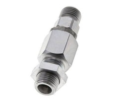 8S Zink plated Steel Ball-Guided Swivel Joint Cutting Fitting Bulkhead 350 bar NBR ISO 8434-1