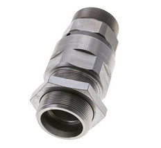 38S Zink plated Steel Ball-Guided Swivel Joint Cutting Fitting Bulkhead 250 bar NBR ISO 8434-1