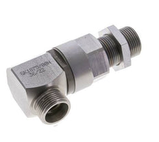 20S Zink plated Steel Elbow Ball-Guided Swivel Joint Cutting Fitting Bulkhead DN 16350 bar NBR ISO 8434-1