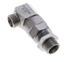 20S Zink plated Steel Elbow Ball-Guided Swivel Joint Cutting Fitting Bulkhead DN 16350 bar NBR ISO 8434-1