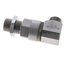 20S Zink plated Steel Elbow Ball-Guided Swivel Joint Cutting Fitting Bulkhead DN 16350 bar NBR ISO 8434-1