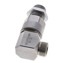 20S Zink plated Steel Elbow Ball-Guided Swivel Joint Cutting Fitting Bulkhead DN 16350 bar NBR ISO 8434-1