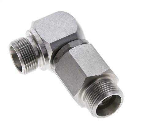 16S Zink plated Steel Elbow Ball-Guided Swivel Joint Cutting Fitting DN 12350 bar NBR ISO 8434-1