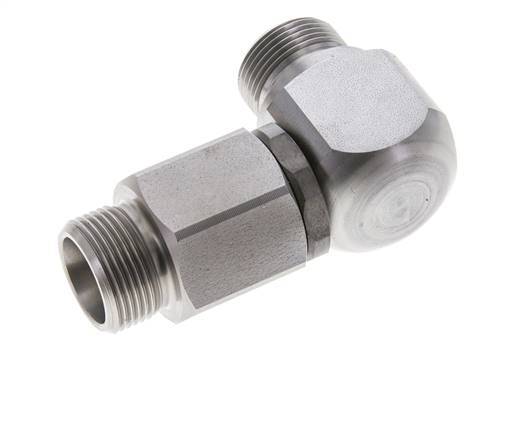 16S Zink plated Steel Elbow Ball-Guided Swivel Joint Cutting Fitting DN 12350 bar NBR ISO 8434-1