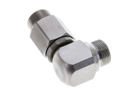 16S Zink plated Steel Elbow Ball-Guided Swivel Joint Cutting Fitting DN 12350 bar NBR ISO 8434-1