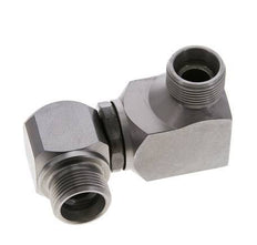 16S Zink plated Steel Ball-Guided Double Swivel Joint Cutting Fitting DN 12350 bar NBR ISO 8434-1
