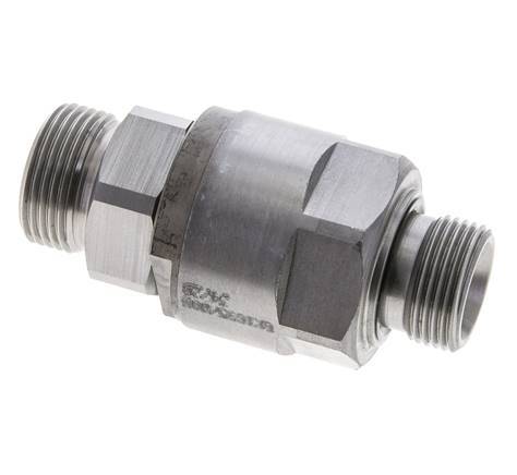 20S & G3/4'' Zink plated Steel Ball-Guided Swivel Joint Cutting Fitting with Male Threads DN 16350 bar NBR ISO 8434-1